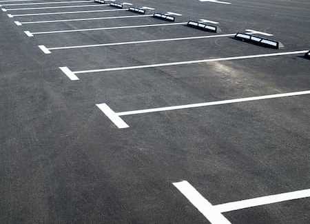 Parking lot striping